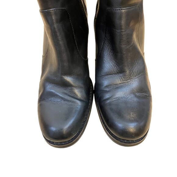 Nickels Soft Black Leather Ankle Boots Booties Women 7.5 - Picture 4 of 9